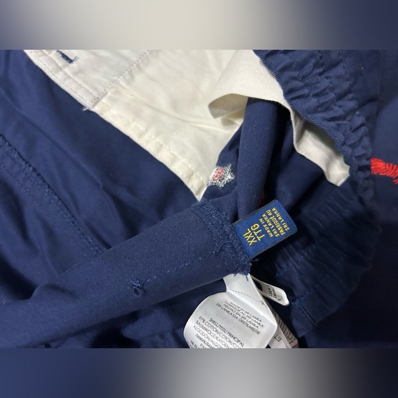 Polo Ralph Lauren Men’s XXL Shorts Navy Classic Fit Lobster Lighthouse USA Flag - Picture 3 of 6